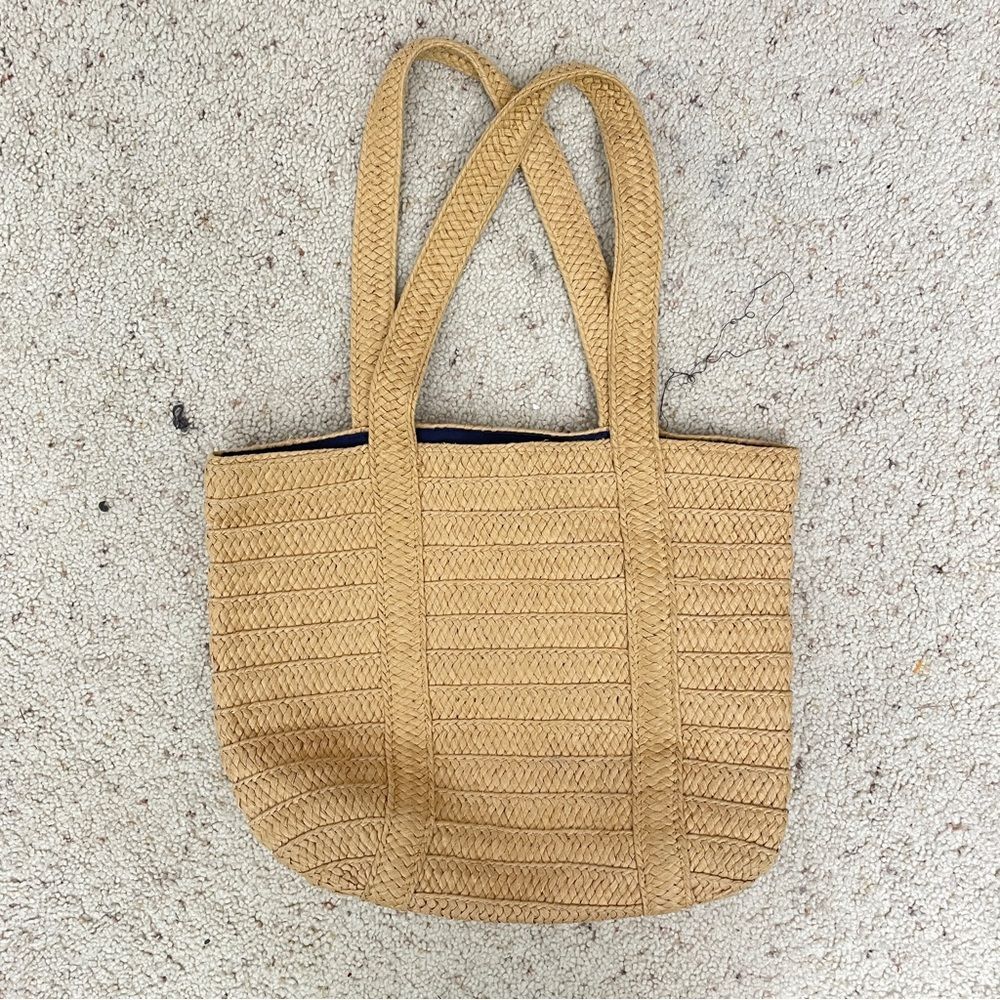 Draper James Woven Straw Raffia Handbag